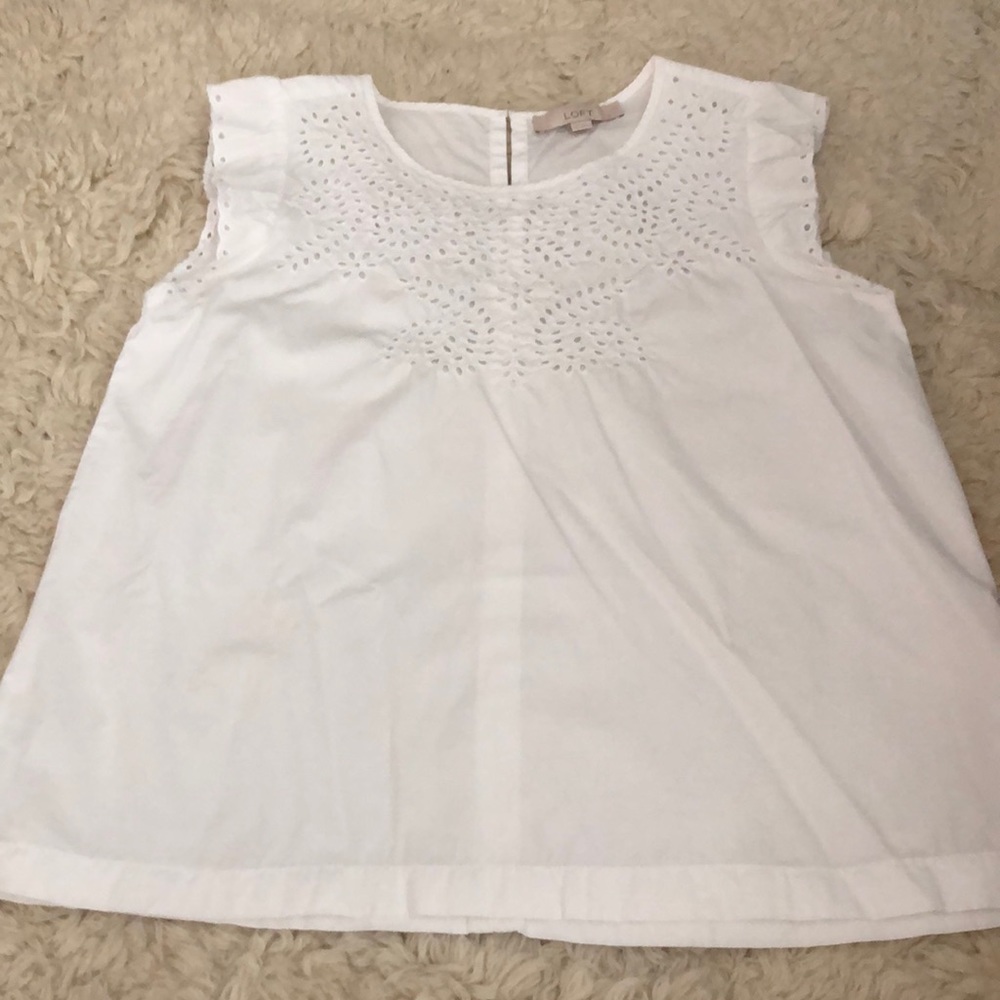 Loft flutter sleeve top
